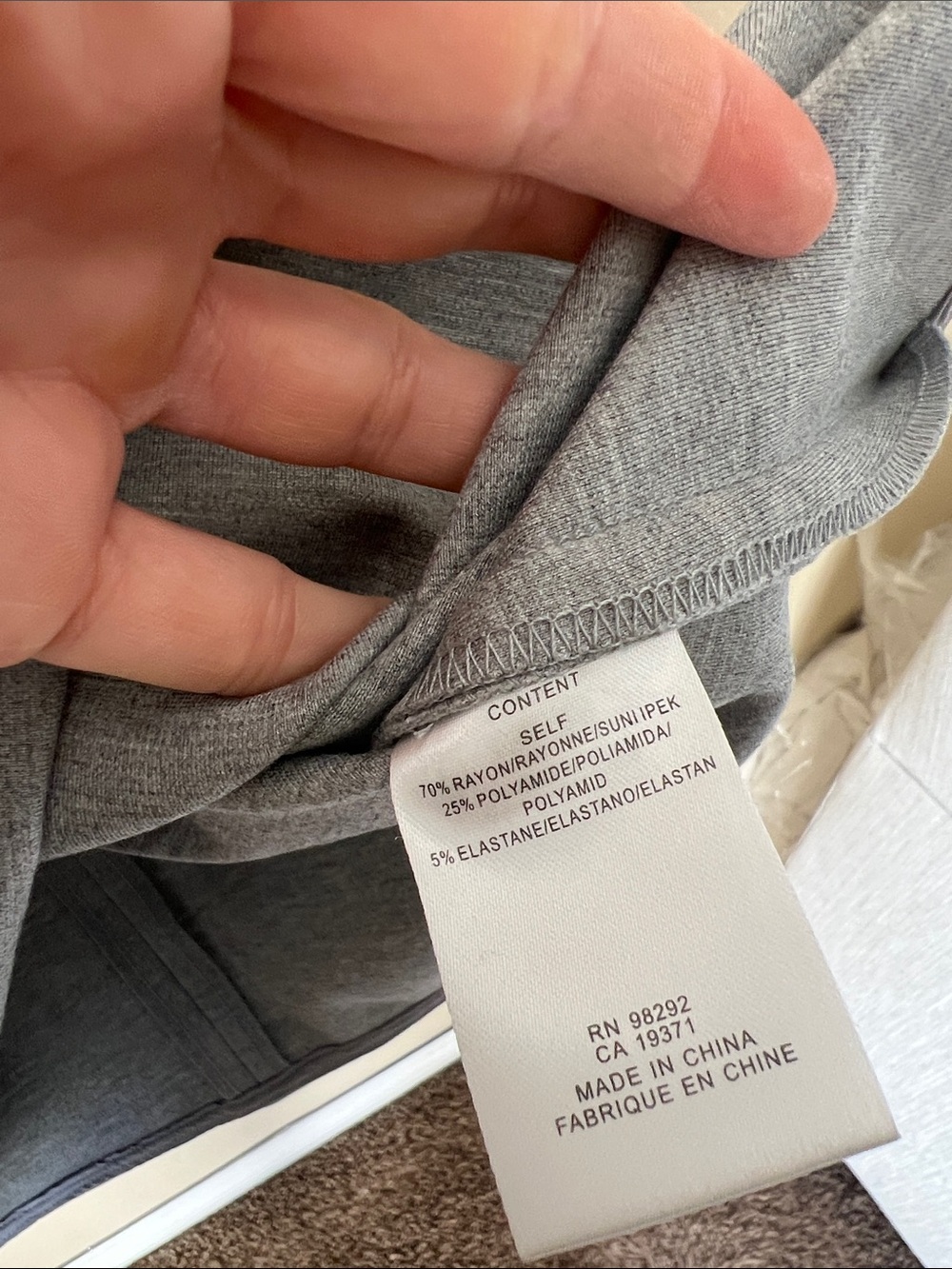 Tibi grey zip back boxy crewneck sweatshirt S - Picture 6 of 9
